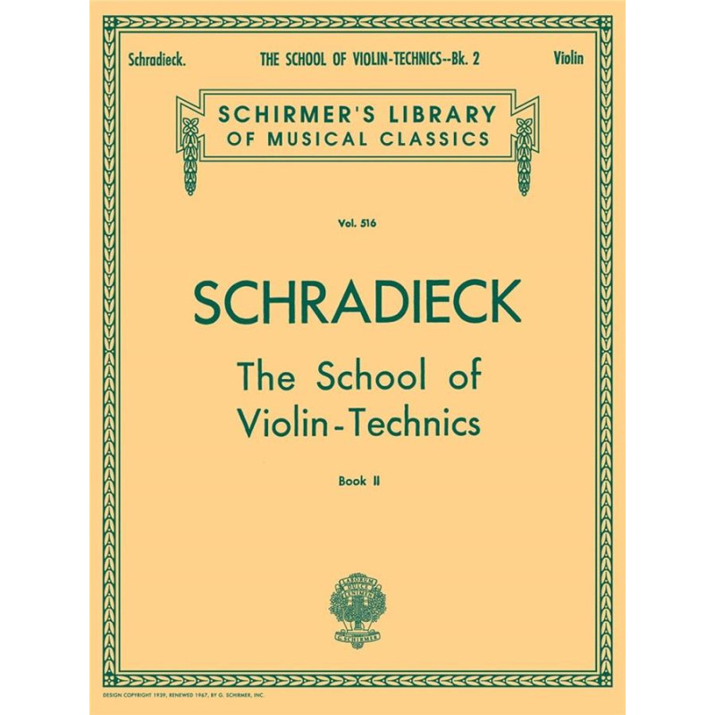 School of Violin Technics - Book 2 - Henry Schradieck - violino