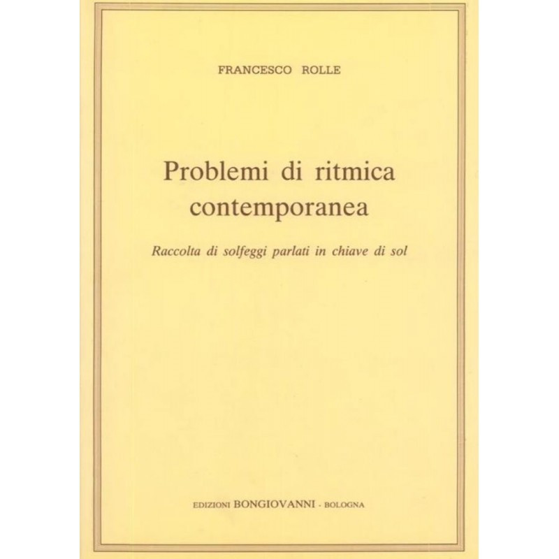 Problemi Di Ritmica Contemporanea - Francesco Rolle