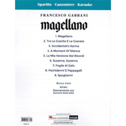 Magellano - Francesco Gabbani + CD karaoke version - piano voce chitarra
