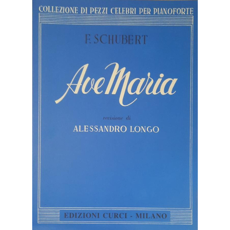 Ave Maria - Franz Schubert - spartito singolo per pianoforte
