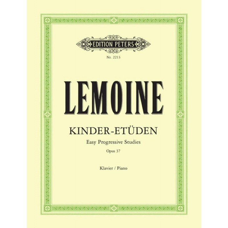 Kinderetuden Op.37 - Lemoine - Pianoforte