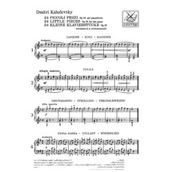 24 Piccoli Pezzi Op 39 Per Pianoforte - Dmitri Kabalevsky - Partitura