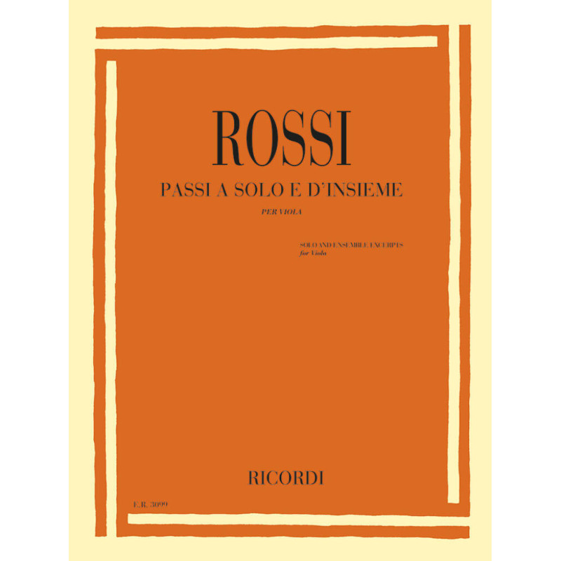 Passi a solo e d'insieme per viola - a cura di Danilo Rossi