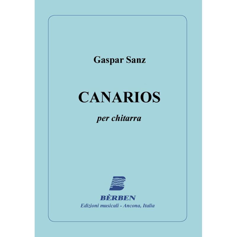 Canarios - per chitarra - Gaspar Sanz a cura di Giuseppe Gazzelloni