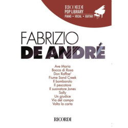 FABRIZIO DE ANDRE' - RICORDI POP LIBRARY - CANTO - PIANOFORTE - CHITARRA