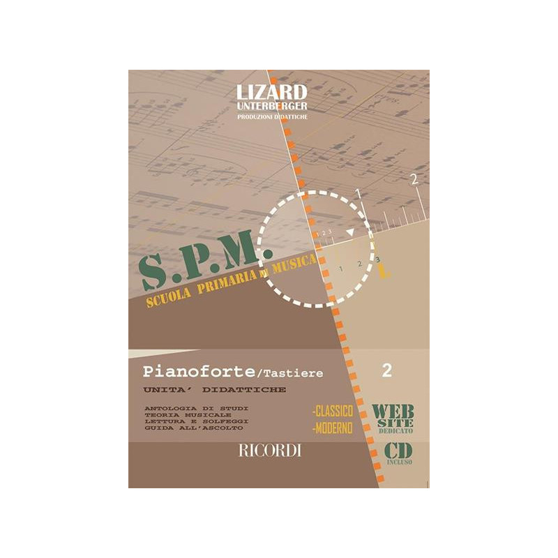LIZARD SCUOLA PRIMARIA DI MUSICA PIANOFORTE E TASTIERE V.2 + CD UNITÀ DIDATTICHE