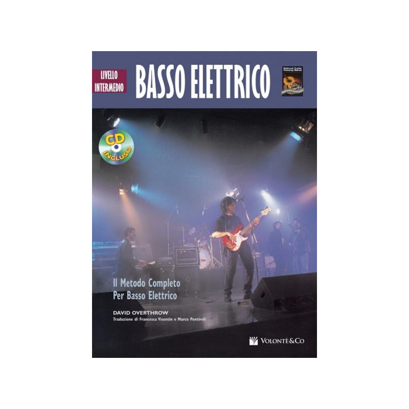 BASSO ELETTRICO LIVELLO INTERMEDIO + CD - DAVID OVERTHROW