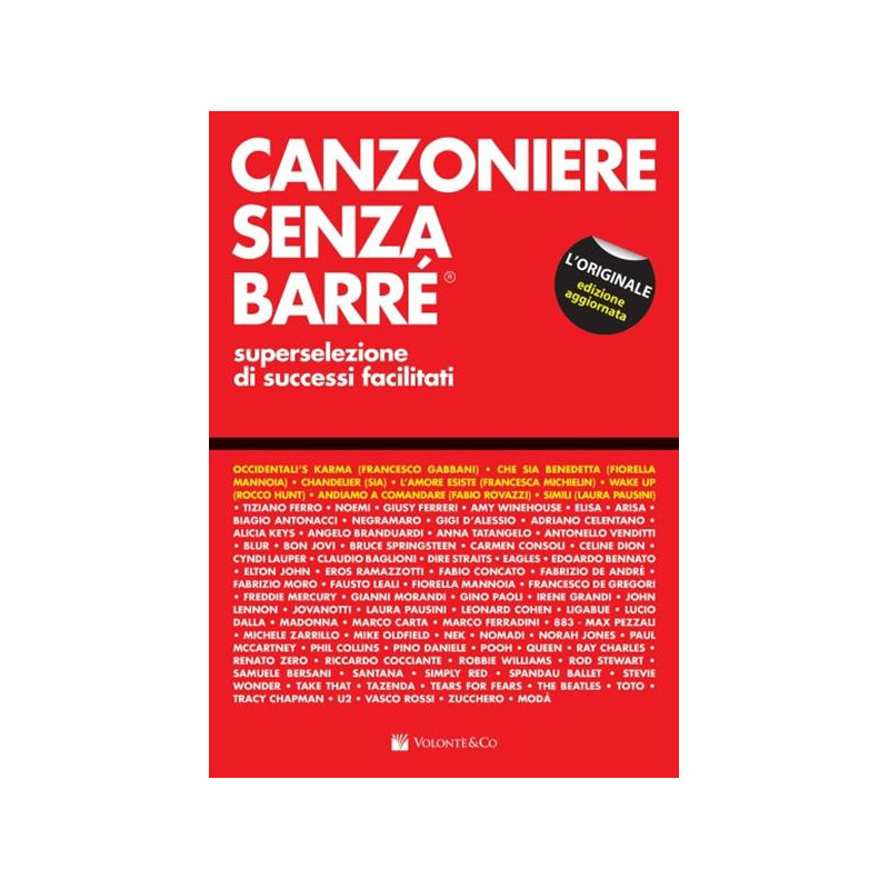 CANZONIERE SENZA BARRE' - SELEZIONE DI SUCCESSI FACILITATI