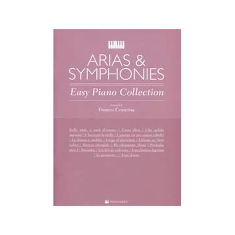 PRIMI TASTI - ARIAS & SYMPHONIES -  CONCINA - SPARTITI FACILI PER PIRINCIPIANTI