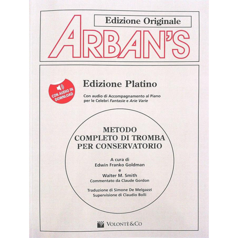ARBAN'S - METODO COMPLETO DI TROMBA PER CONSERVATORIO (con audio in download)
