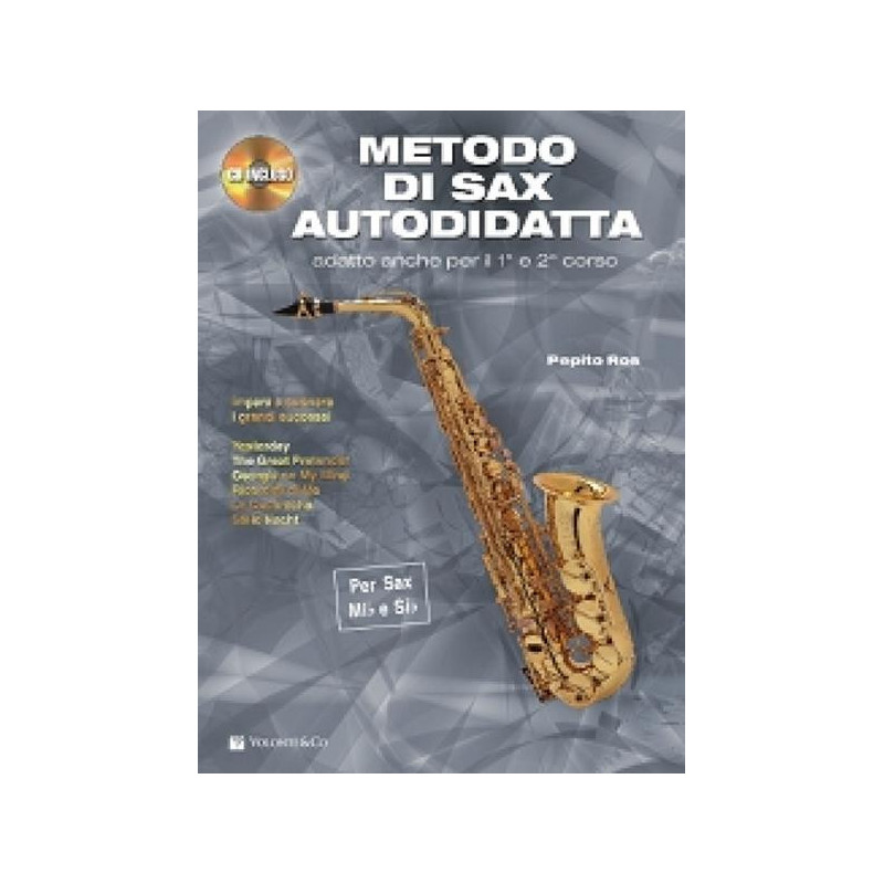 METODO DI SAX AUTODIDATTA + CD - ROS/PEPITO - METODO DI SASSIFONO MIB E SIB