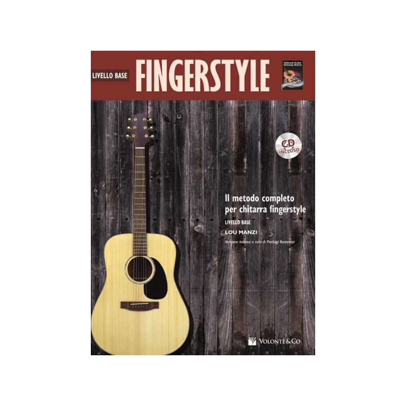 CHITARRA FINGERSTYLE LIVELLO BASE + CD - MANZI - LOU - TRADOTTO IN ITALIANO