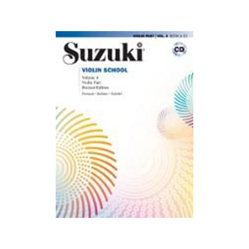 SUZUKI VIOLIN SCHOOL VOL. 4  + CD - SUZUKI METHOD