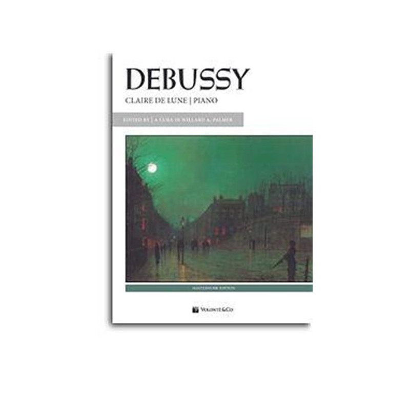 DEBUSSY - CLAIRE DE LUNE - CHIARO DI LUNA - SPARTITO SINGOLO PER PIANOFORTE
