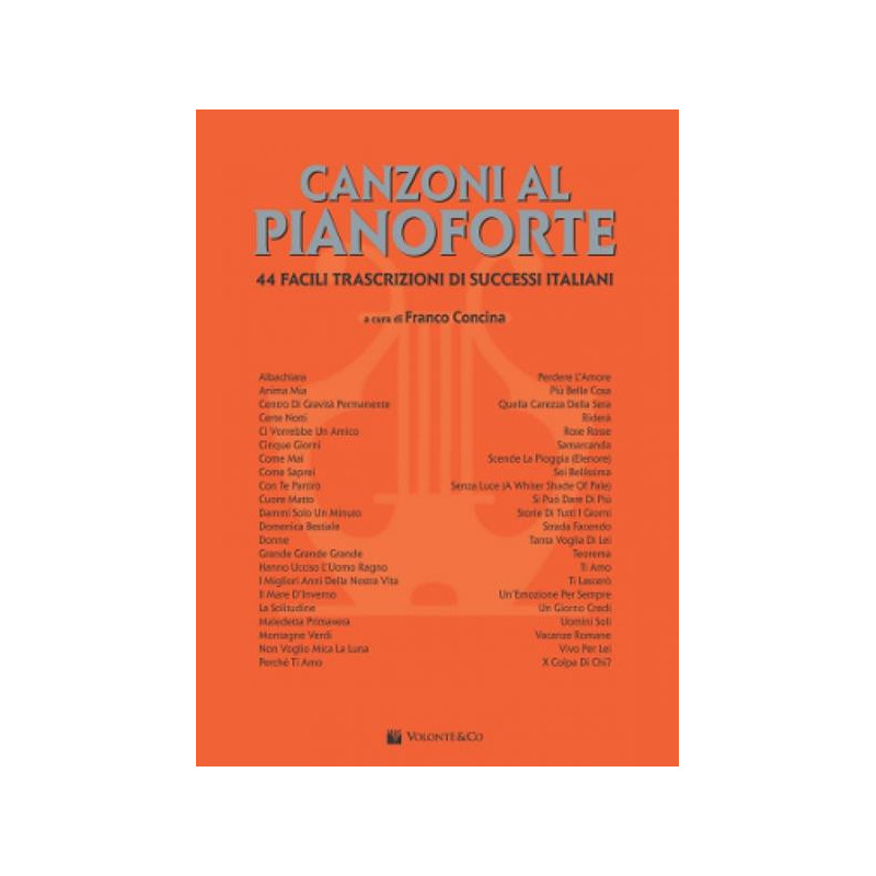 CANZONI AL PIANOFORTE VOL. 1 - F. CONCINA - SPARTITI - NUOVA EDIZIONE
