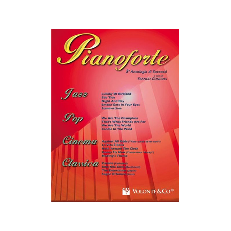 PIANOFORTE VOL. 3 - ANTOLOGIA DI SUCCESSI - F. CONCINA