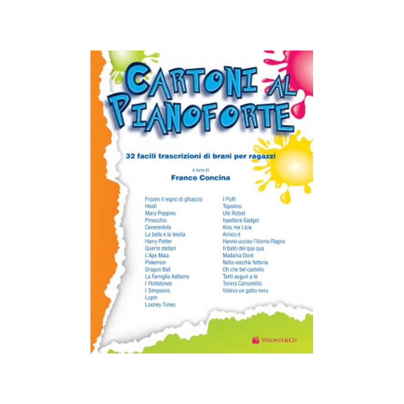 CARTONI AL PIANOFORTE - F. CONCINA - SPARTITI PER PIANOFORTE