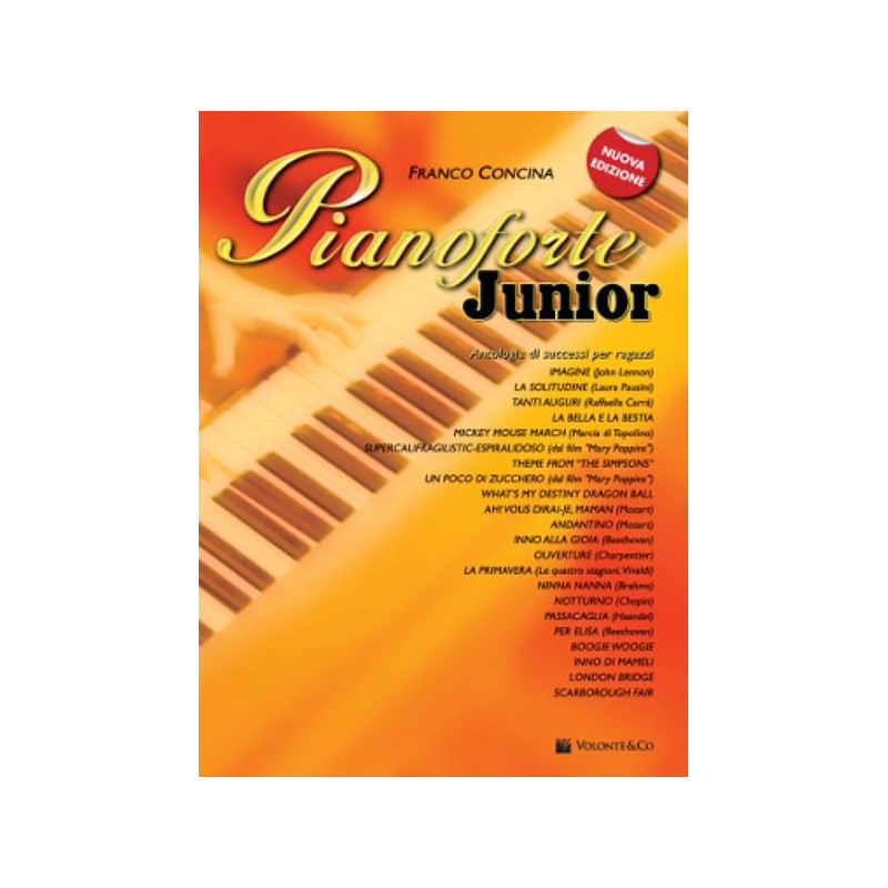 PIANOFORTE JUNIOR VOL. 1 - F. CONCINA - SPARTITI PER PIANOFORTE NUOVA EDIZIONE