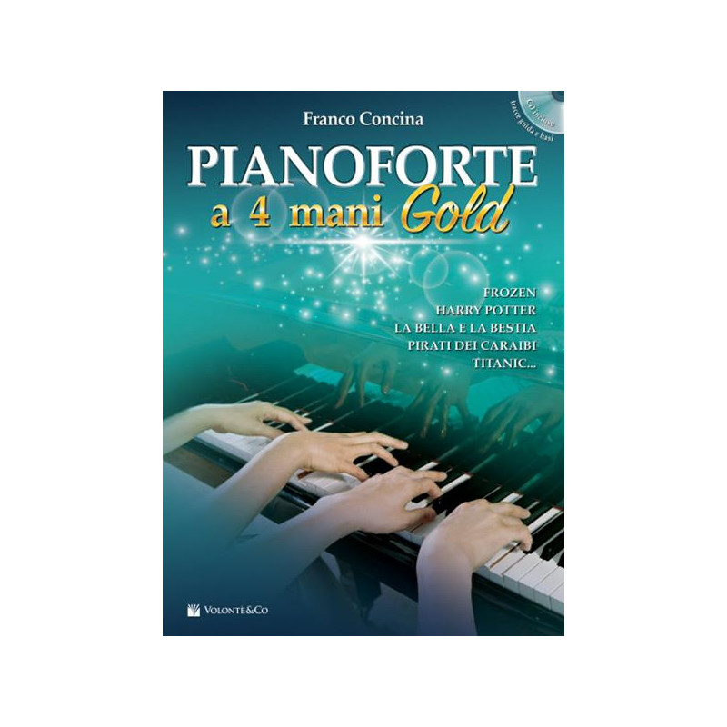 PIANOFORTE A 4 MANI GOLD + CD - F. CONCINA - SPARTITI PER PIANOFORTE