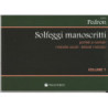 CARLO PEDRON - SOLFEGGI MANOSCRITTI - VOLUME 1