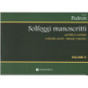 CARLO PEDRON - SOLFEGGI MANOSCRITTI - VOLUME 2