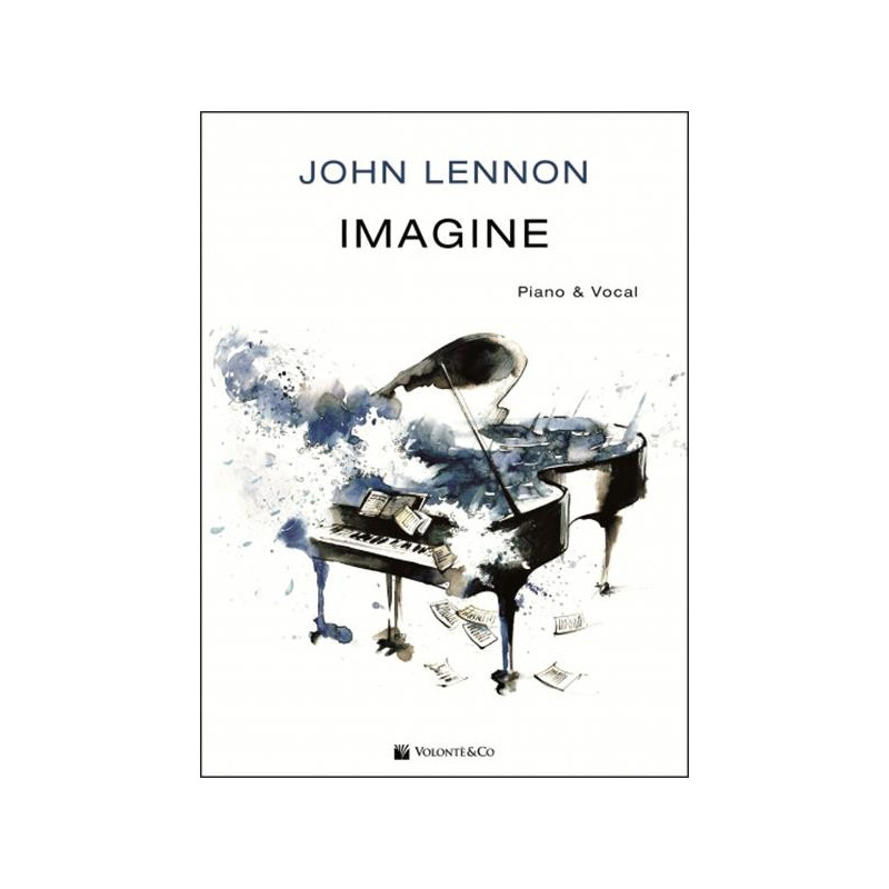 JOHN LENNON - IMAGINE- SPARTITO SINGOLO PER PIANO E VOCE