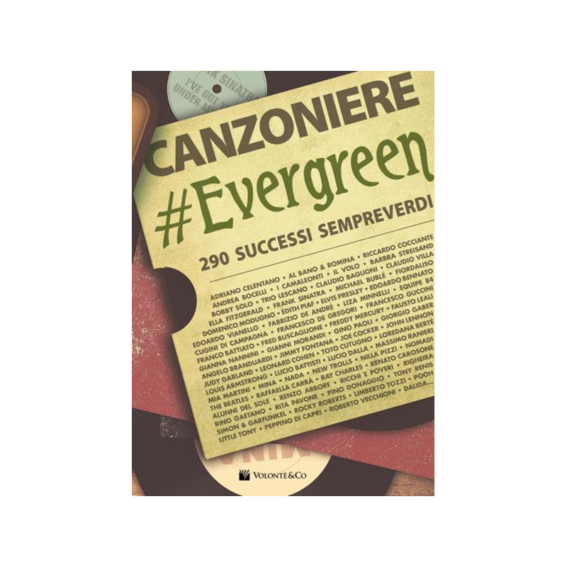 CANZONIERE EVERGREEN - 290 SUCCESSI SEMPREVERDI