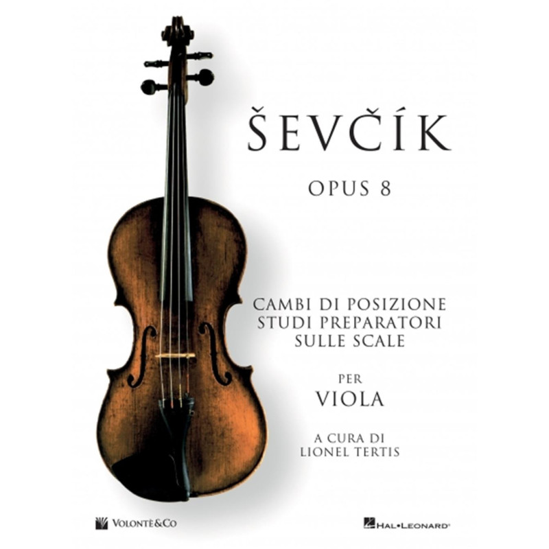Sevcík - PER VIOLA OPUS 8 - In Italiano - Otakar Sevcík