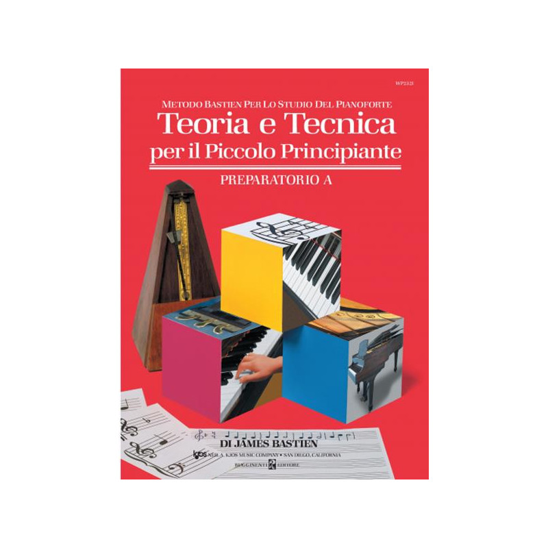 BASTIEN TEORIA E TECNICA  PER IL PICCOLO PRINCIPIANTE PREPARATORIO A ITALIANO