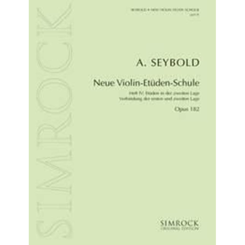 Neue Violin Etudes 4 Op.182  -  Arthur Seybold  - violino