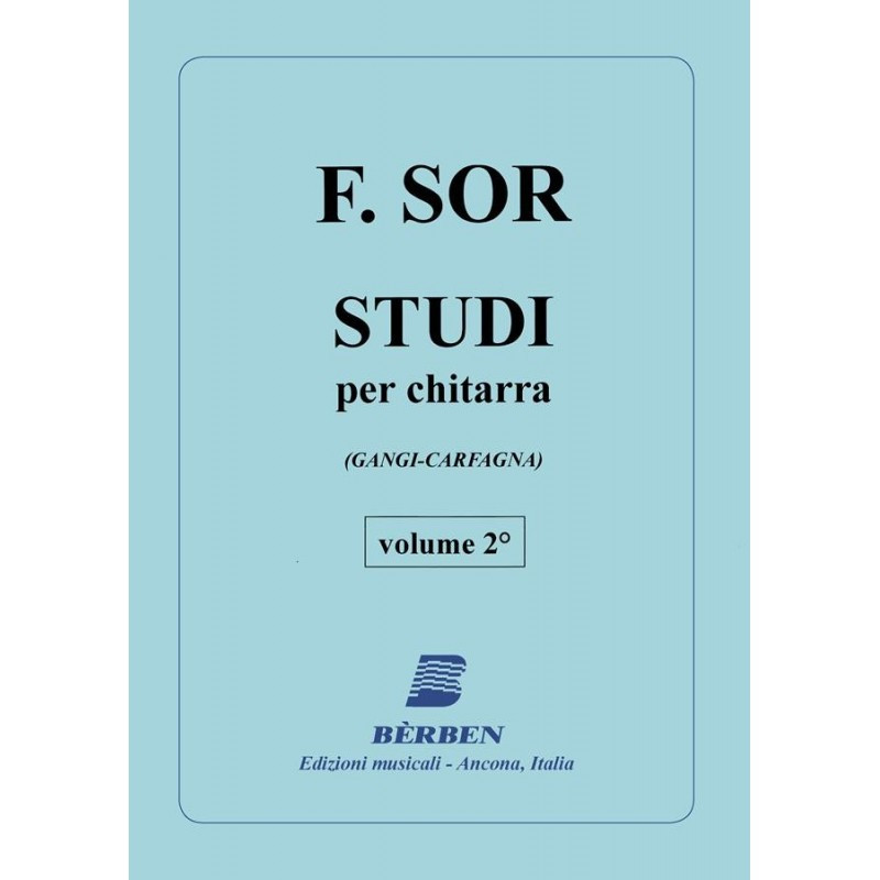 STUDI VOL 2 OP 35 6E 29  - FERNANDO SOR - CHITARRA
