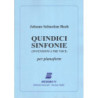 15 SINFONIE (INVENZIONI A TRE VOCI) - JOHANN SEBASTIAN BACH - PIANOFORTE