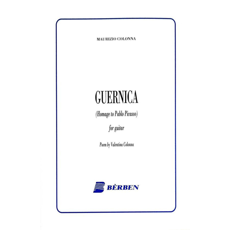 MAURIZIO COLONNA - GUERNICA FOR GUITAR - SPARTITI PER CHITARRA