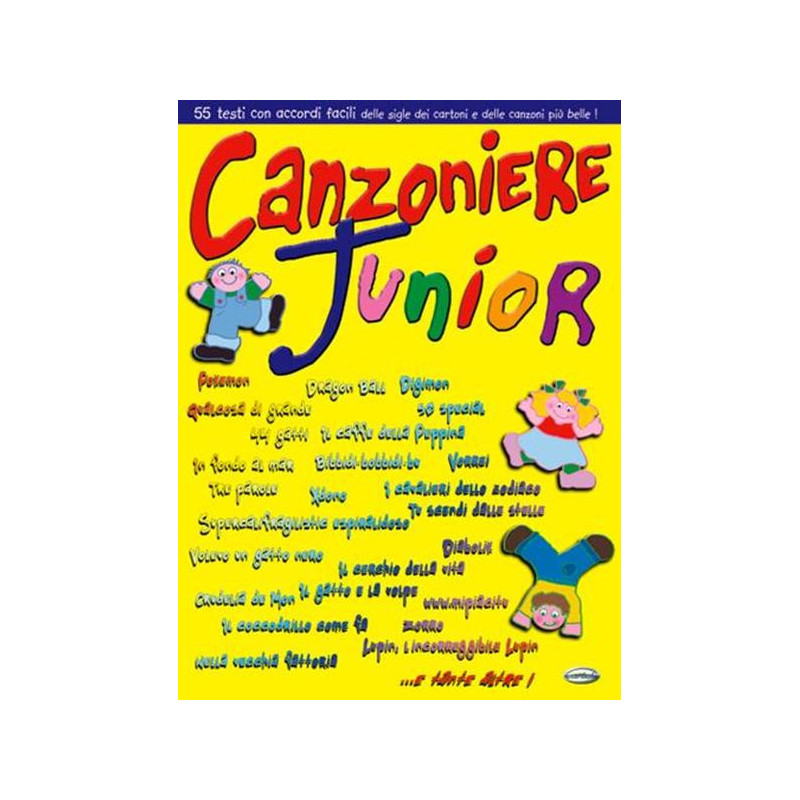 CANZONIERE JUNIOR  - TESTI CON ACCORDI IDEALI PER BAMBINI