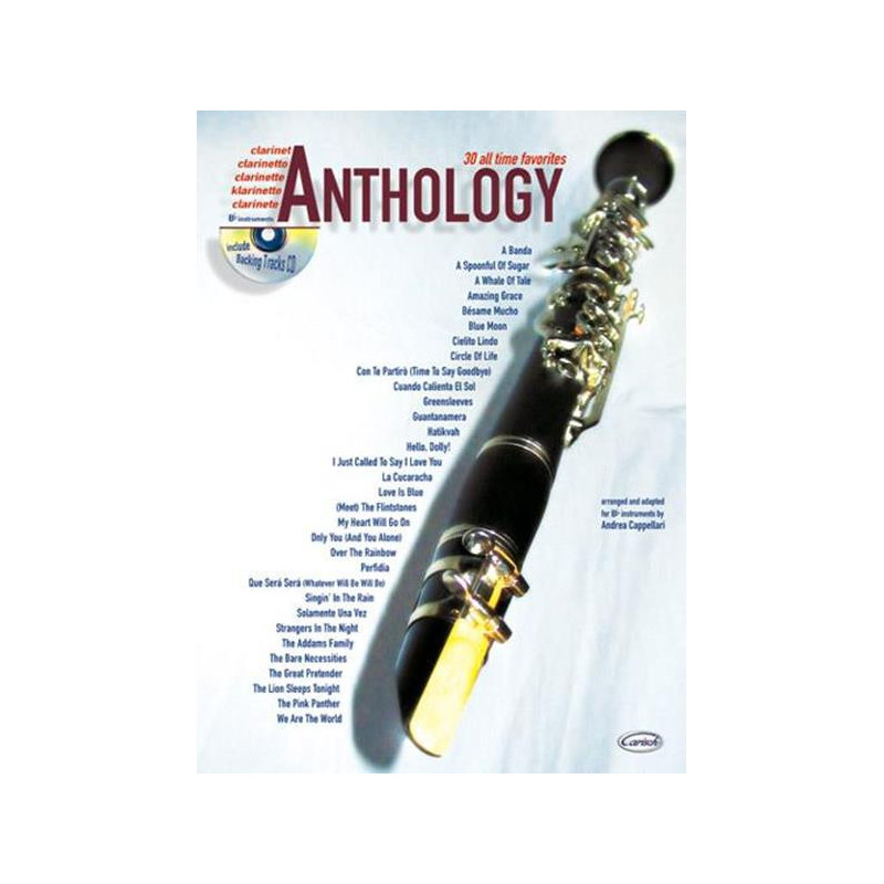 ANDREA CAPPELLARI  - ANTHOLOGY CLARINET VOL. 1 + CD SPARTITI PER CLARINETTO