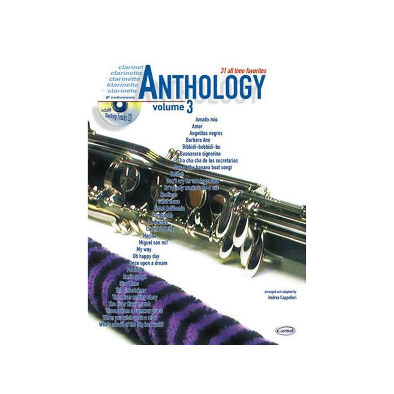 ANDREA CAPPELLARI  - ANTHOLOGY CLARINET VOL. 3 + CD SPARTITI PER CLARINETTO
