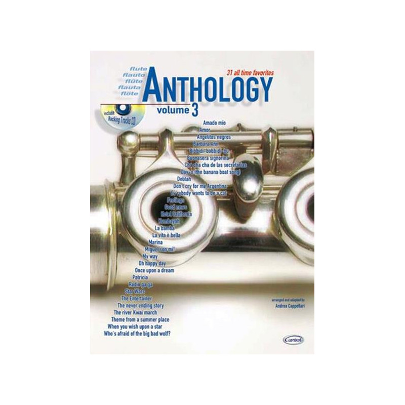 ANDREA CAPPELLARI  - ANTHOLOGY FLUTE VOL. 3 + CD SPARTITI PER FLAUTO