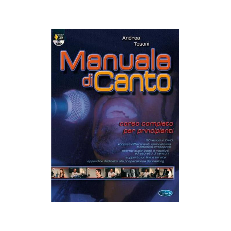 MANUALE DI CANTO VOL. 1 + DVD  - ANDREA TOSONI