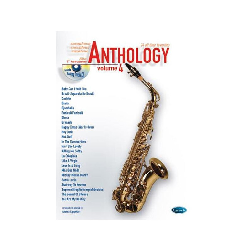 ANDREA CAPPELLARI  - ANTHOLOGY SAX ALTO VOL. 4 + CD