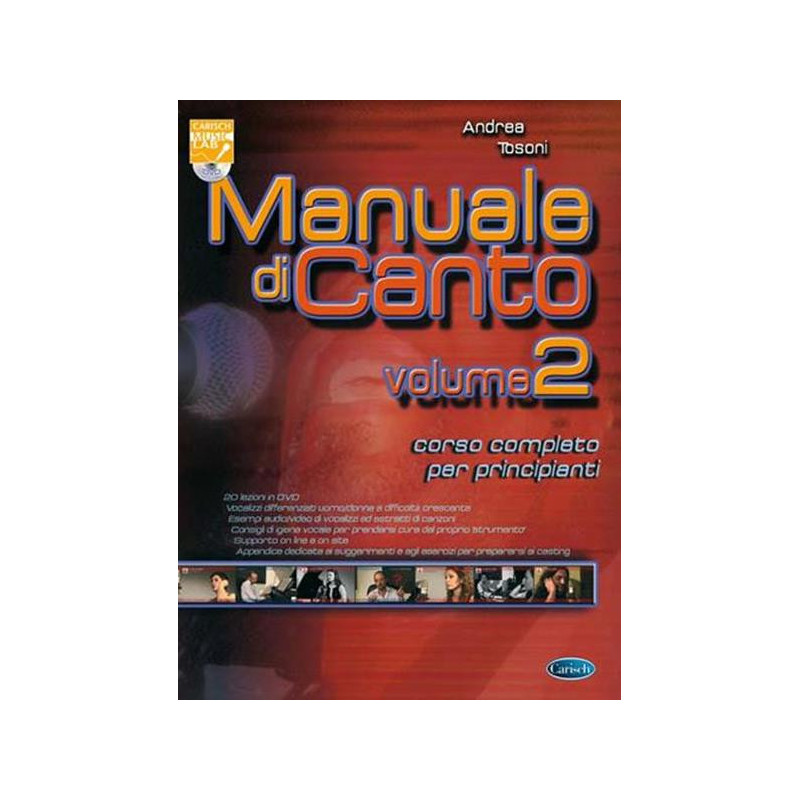 MANUALE DI CANTO VOL. 2 + DVD  - ANDREA TOSONI