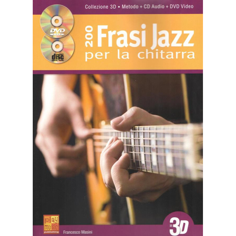 200 Frasi Jazz 3D + CD + DVD - Francesco Masini - metodo