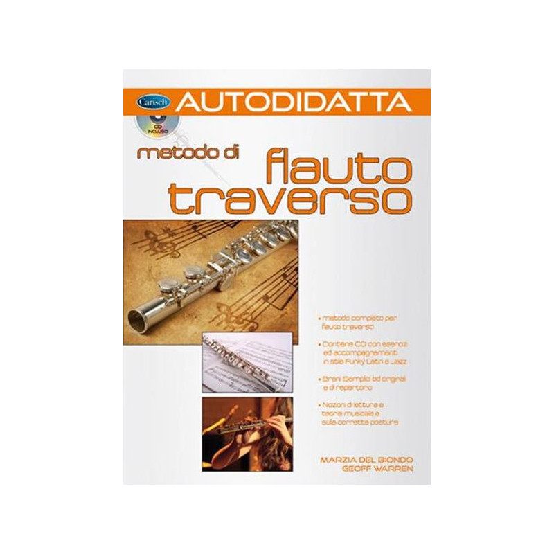 METODO DI FLAUTO TRAVERSO AUTODIDATTA + CD
