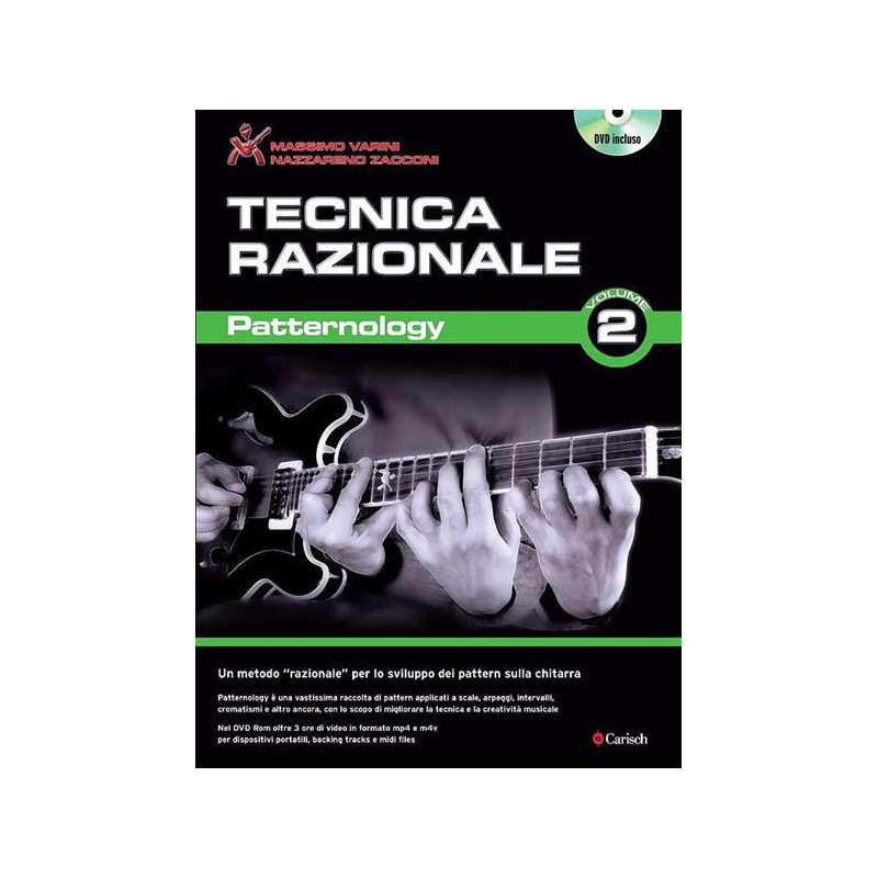 M. VARINI E N. ZACCONI - TECNICA RAZIONALE PER CHITARRA V. 2 PATTERNOLOGY+ DVD