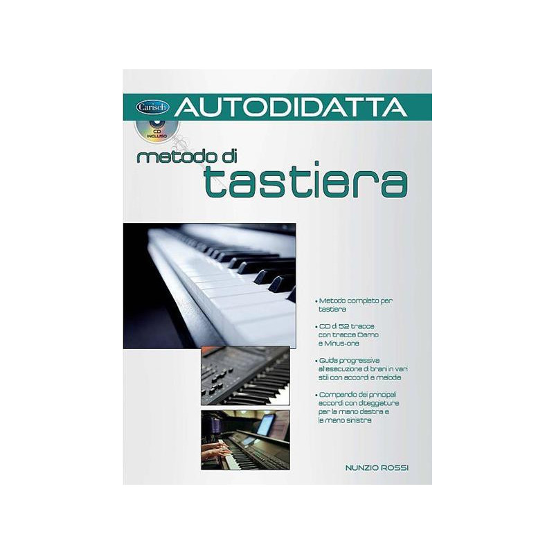 NUNZIO ROSSI - AUTODIDATTA: METODO DI TASTIERA + CD - LIBRO PER TASTIERISTI