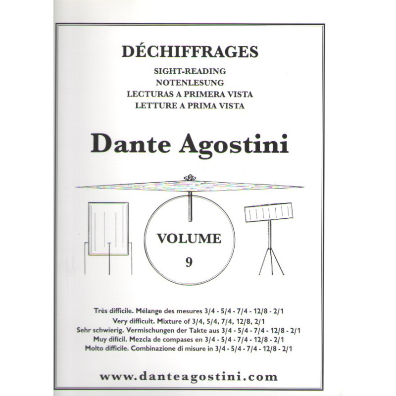 Préparation au déchiffrage - Volume 9 - Dante Agostini - Batteria
