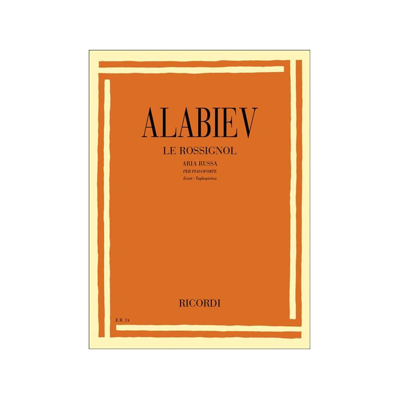 LE ROSSIGNOL - ALEXANDER ALABIEV - PIANOFORTE