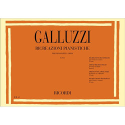RICREAZIONI PIANISTICHE. I SERIE - GIUSEPPE GALLUZZI - PF A 4 MANI