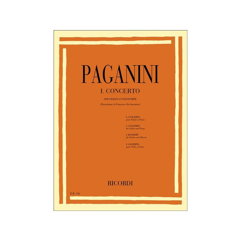 CONCERTO PER VIOLINO N.1 IN RE OP. 6 - NICCOLO' PAGANINI