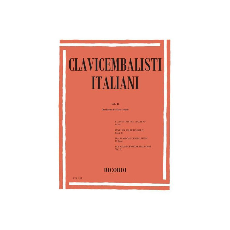 CLAVICEMBALISTI ITALIANI VOL. 2 - ED. RICORDI - SPARTITI