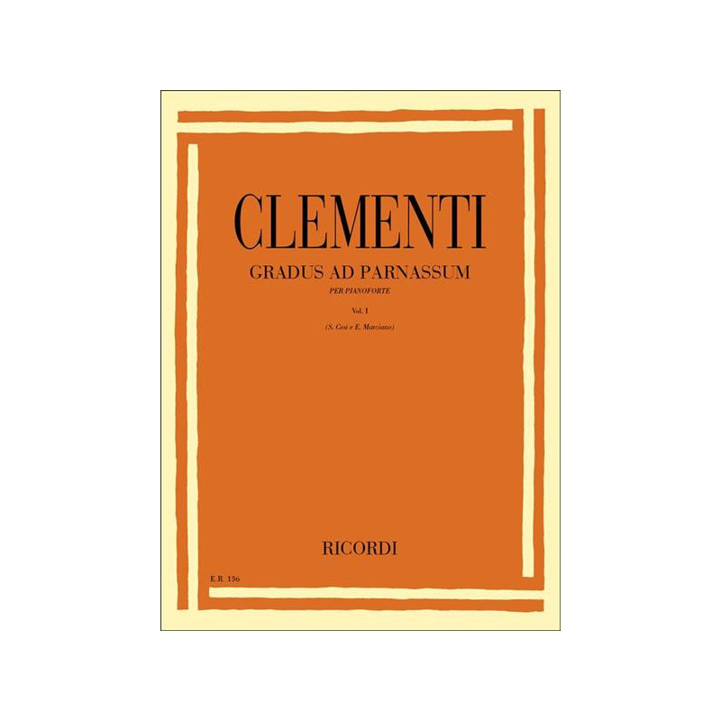 GRADUS AD PARNASSUM. VOLUME I - MUZIO CLEMENTI - PIANOFORTE